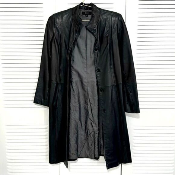 Genuine Lamb Skin Leather Vintage Coat - Picture 1 of 11
